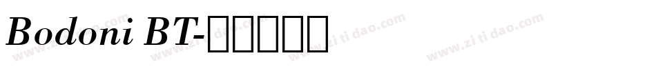 Bodoni BT字体转换